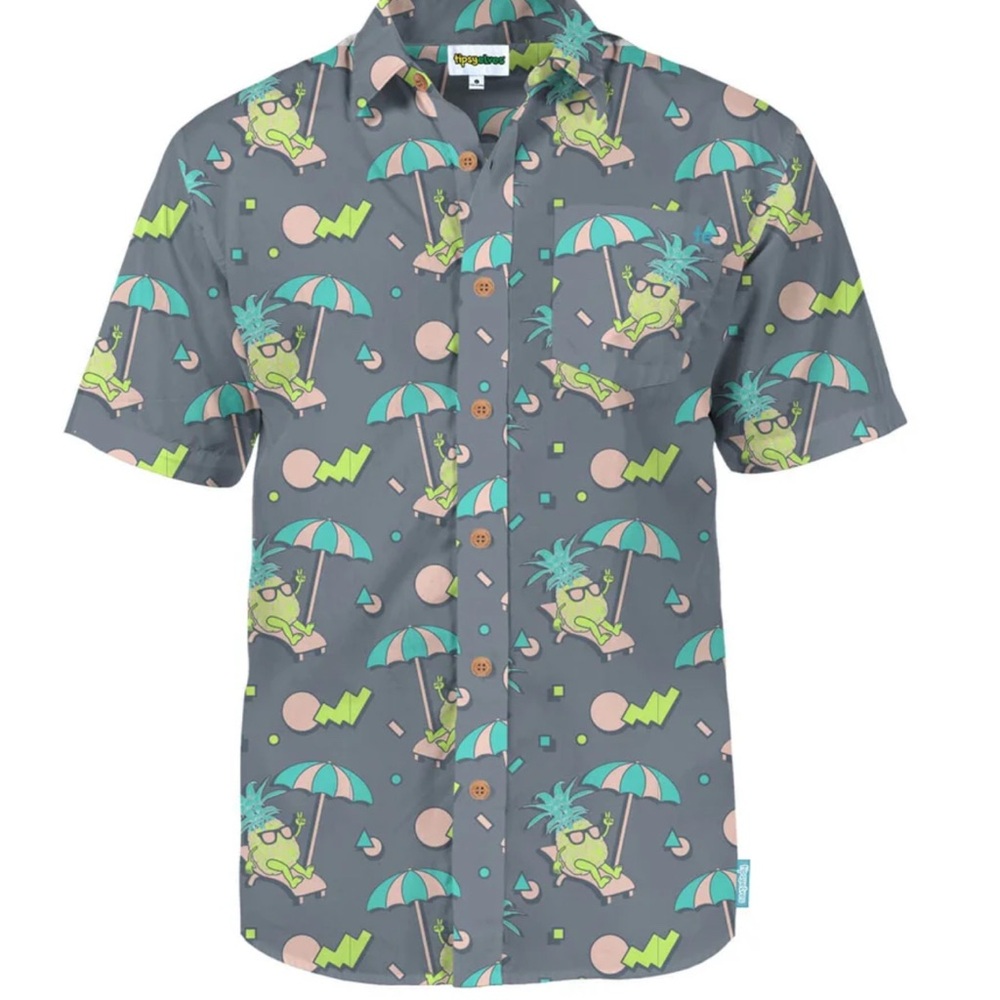 Gray Graphic Men's Shirt